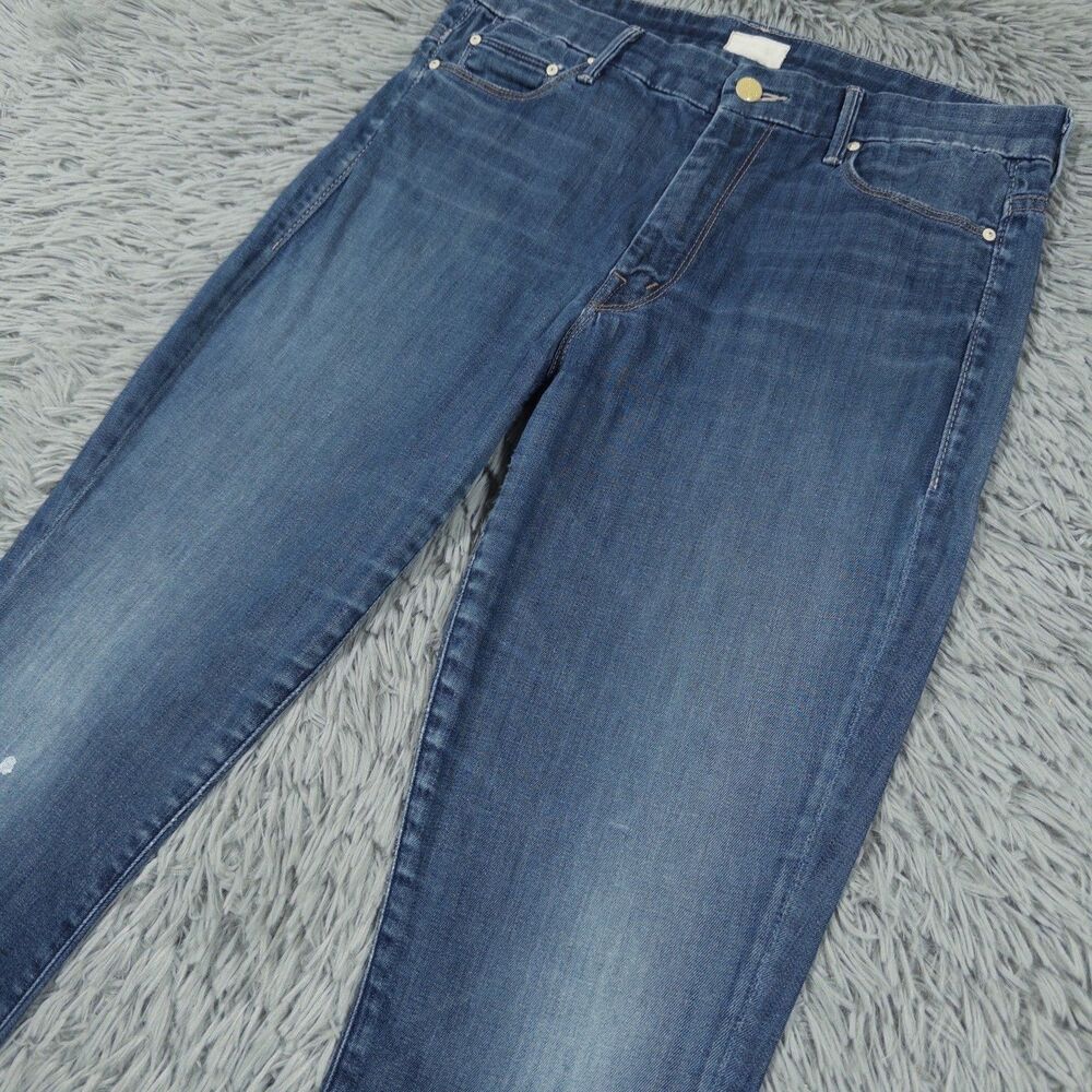 Mother Jeans 30 (Fits 31x27) Blue High Waisted Looker Ankle Denim Womens